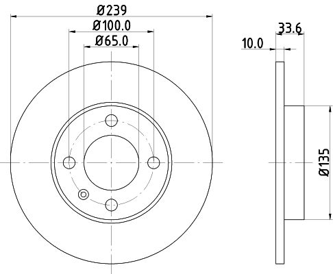 HELLA PAGID stabdžių diskas 8DD 355 104-191